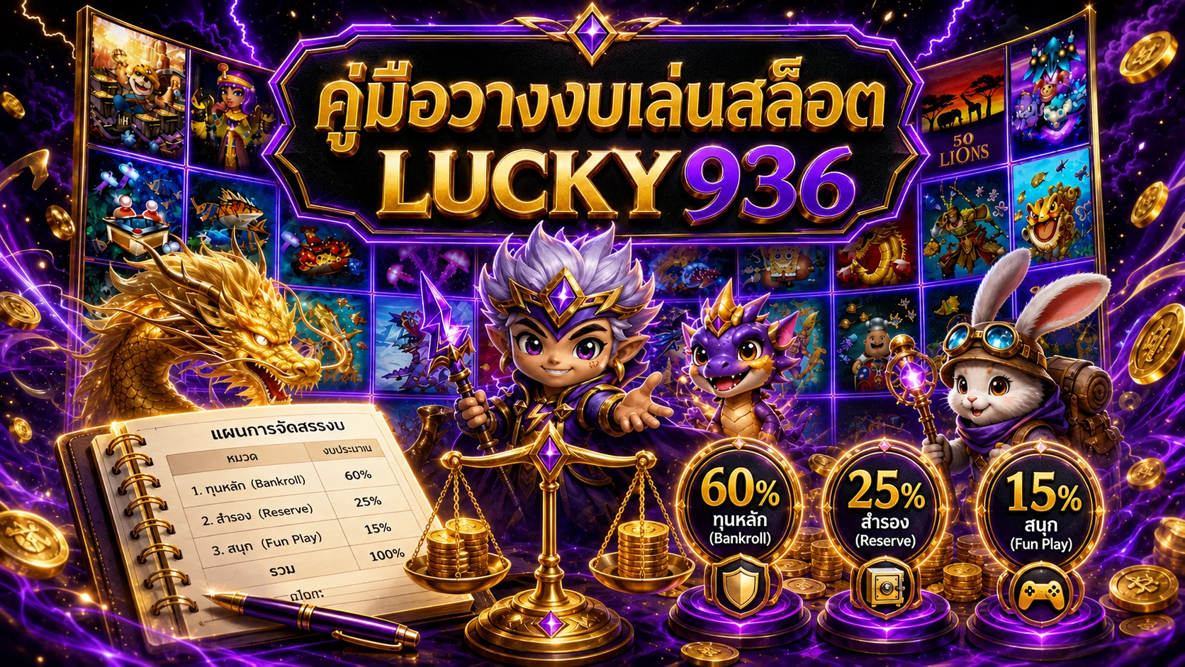 LUCKY936 คู่มือวางงเล่นสล็อต อ่าน RTP ให้เป็น