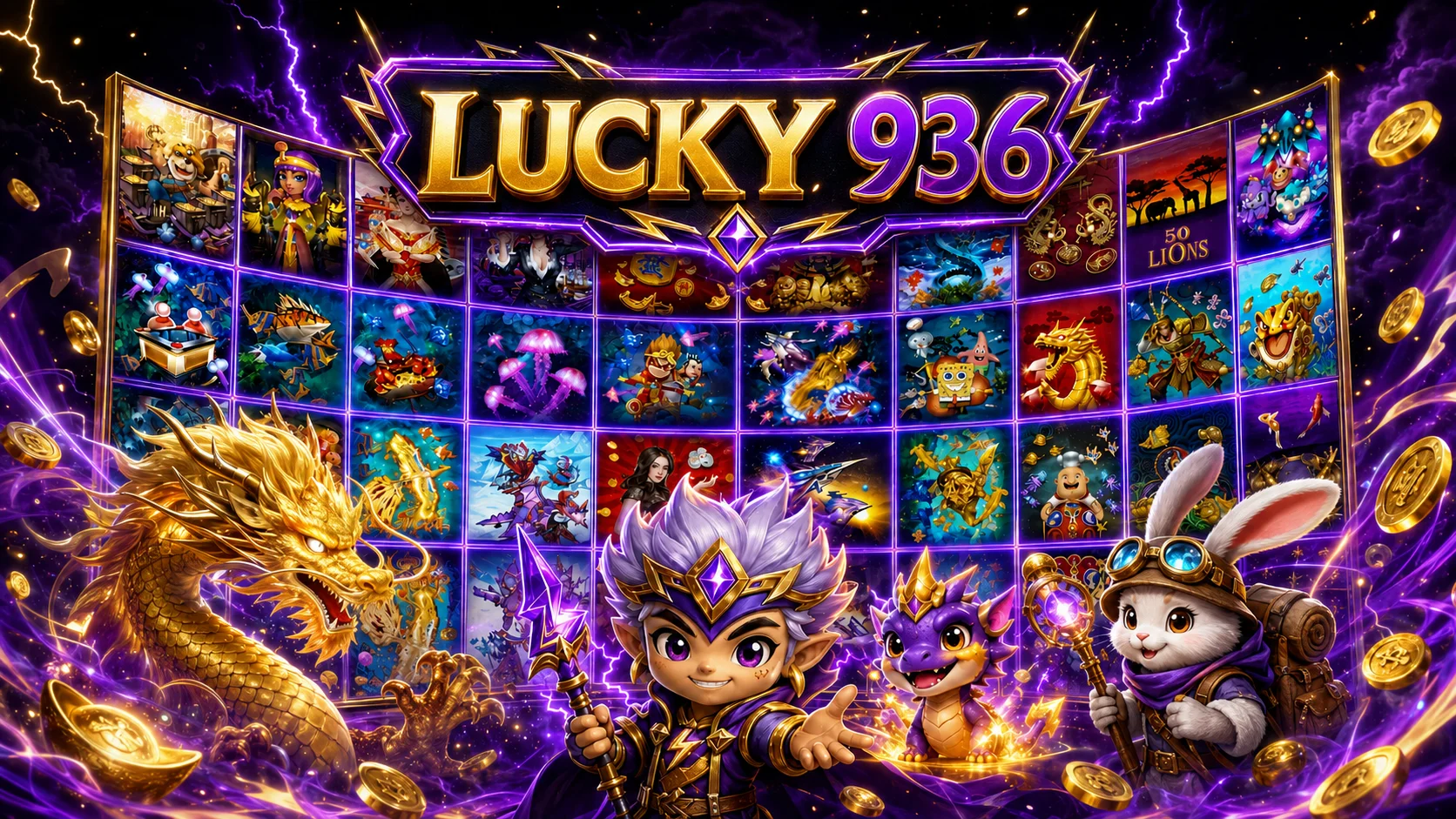 รวมเกมสล็อตและตัวละครแฟนตาซี LUCKY936